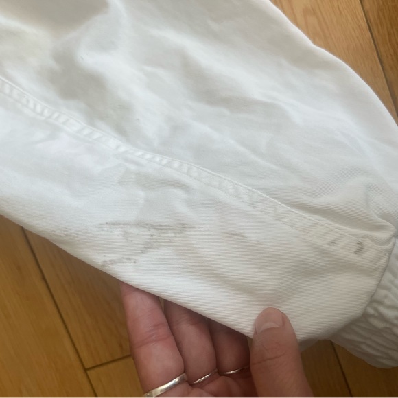 Cascade Blues Vintage White Bomber Style Jacket Size Large - Picture 12 of 12